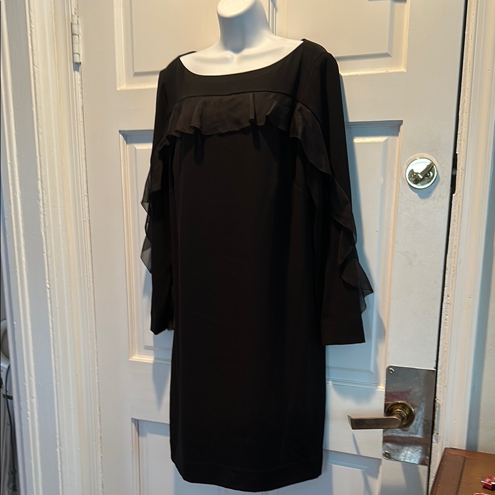 Carlisle New York Black Ruffle Dress